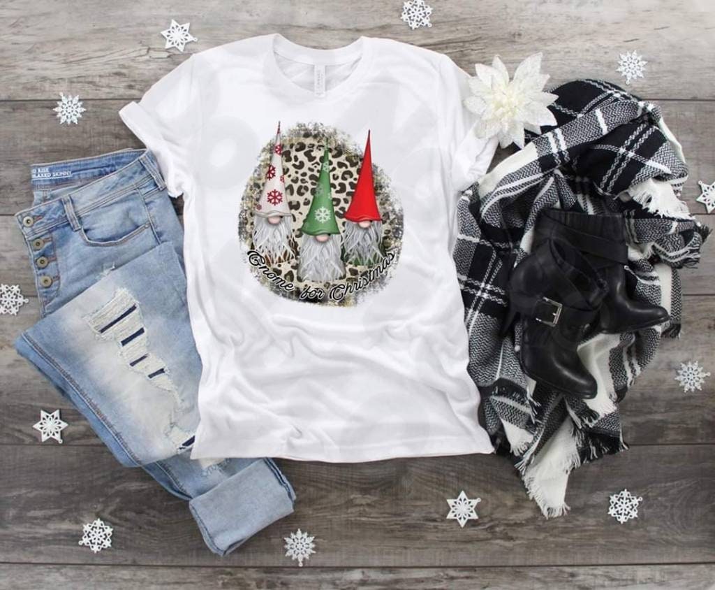 Christmas Leopard Gnomes...  design t-shirt