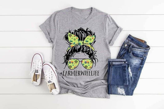 Farmer Wife Life, Farm Life, Country shirt, Gift for Farmer, Farm Girl shirt, Country Girl, Country Wife, Womens Farm Shirt, Farmer Gift,