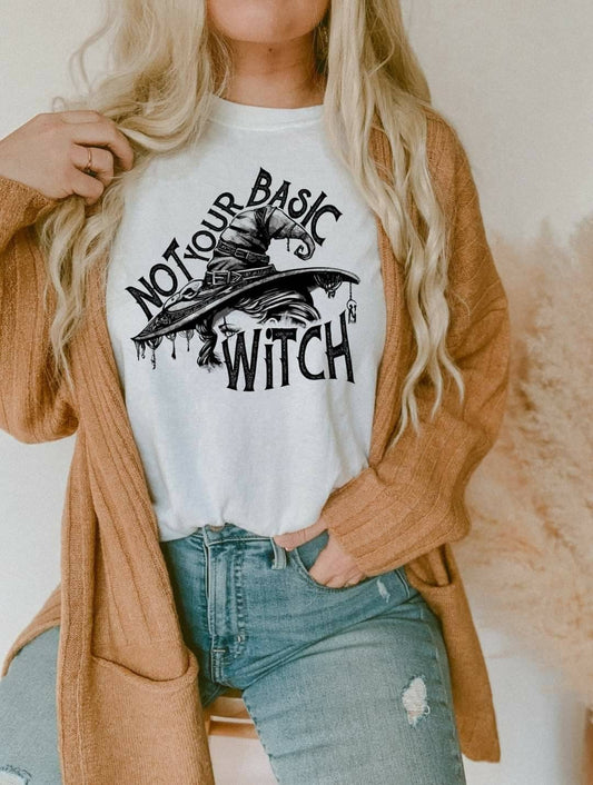 Not Your Basic Witch, Not a Basic Witch, Witch Shirt, Halloween Witch, All Year round Witch, Halloween, Witch tee, Not a Basic Witch, Witch