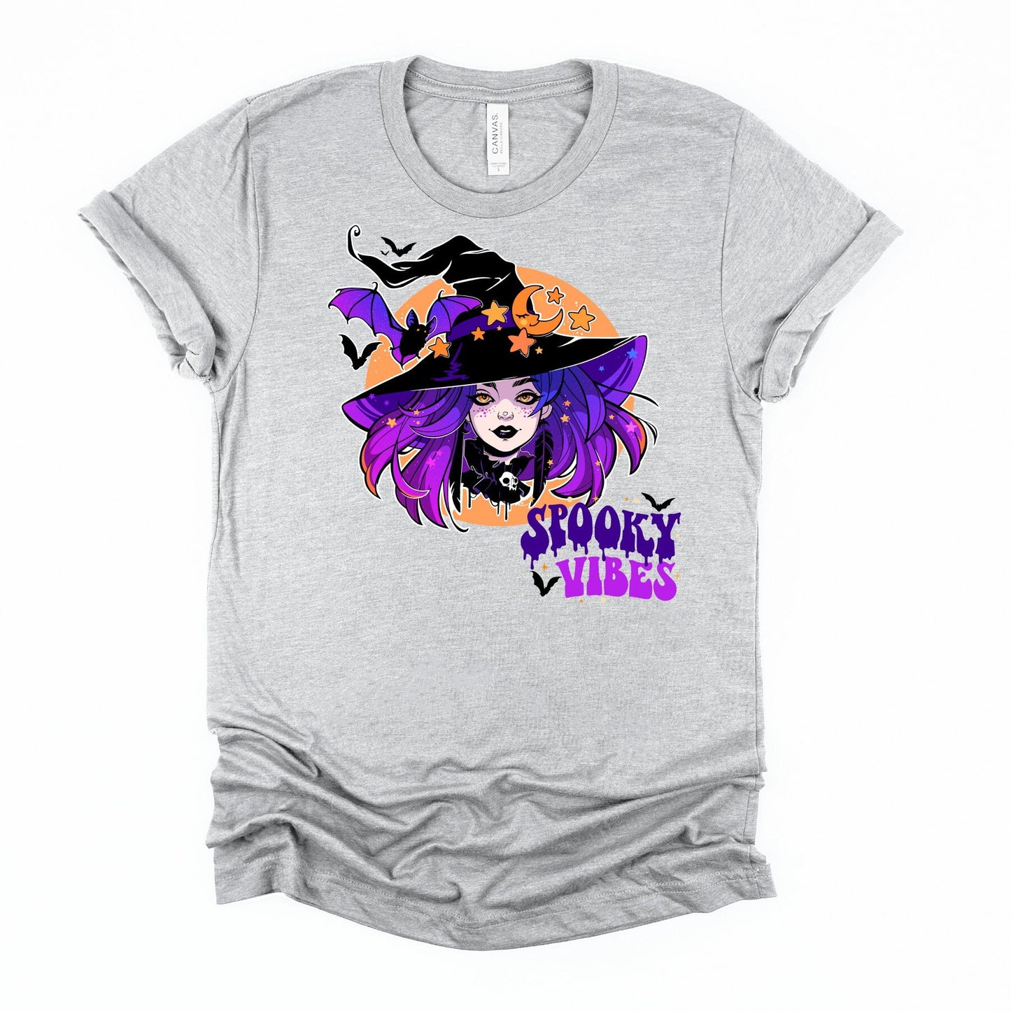 Spooky Vibes, Spooky Witch, Let's Get Spooky, Retro Ghost, Spooky Vibes Witch, Halloween tee, Pretty Witch tee, Witch Lover, Witches shirt,