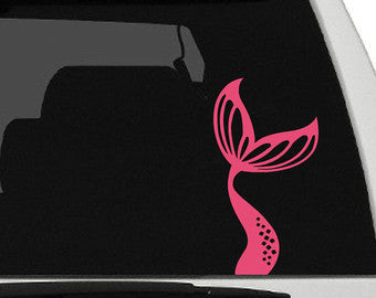 Car/Truck/HorseTrailer Decals 6x6 size Mermaid Tail design.